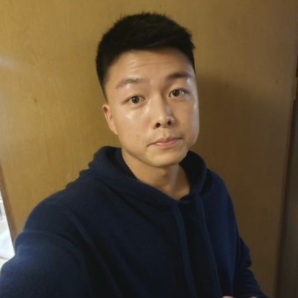 Jooho wearing a Cloud Cotton Hoodie